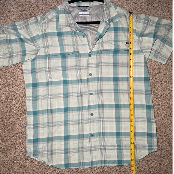 Columbia Mens Plaid Button Up - Blue - Size Large - Picture 6 of 14